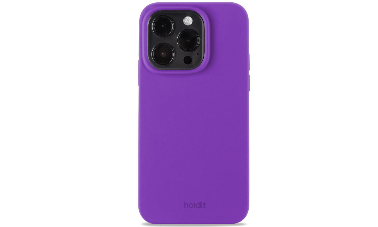 Holdit Silicone Case iPhone 14 Pro Bright Purple Etui i obudowy na